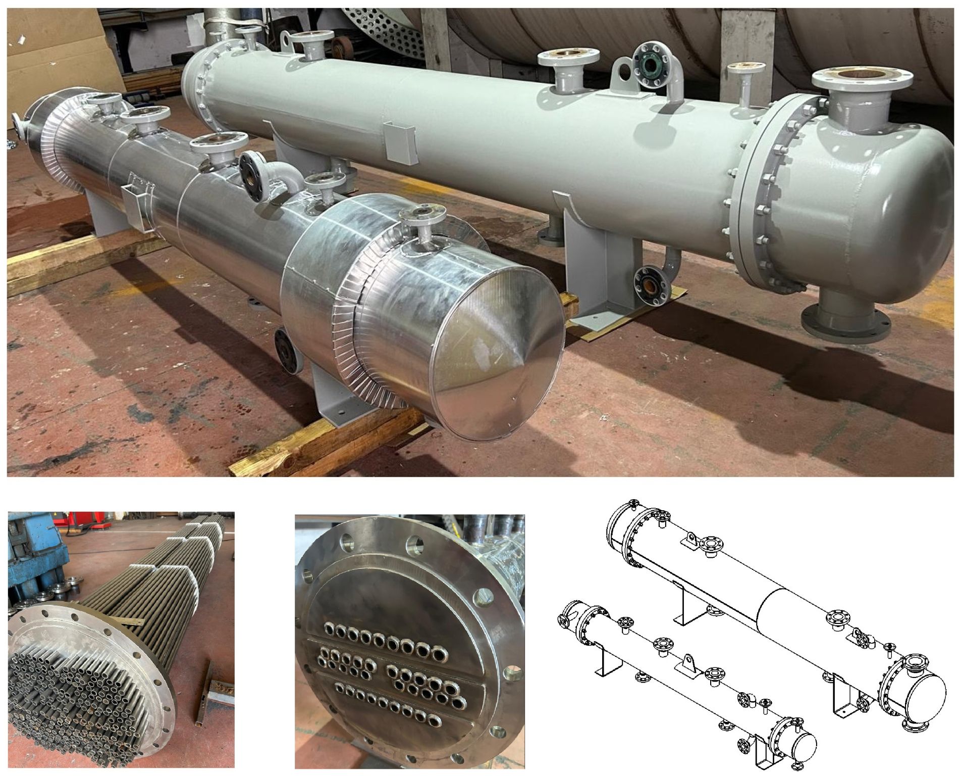 Gövde Borulu Amonyak Eşanjör